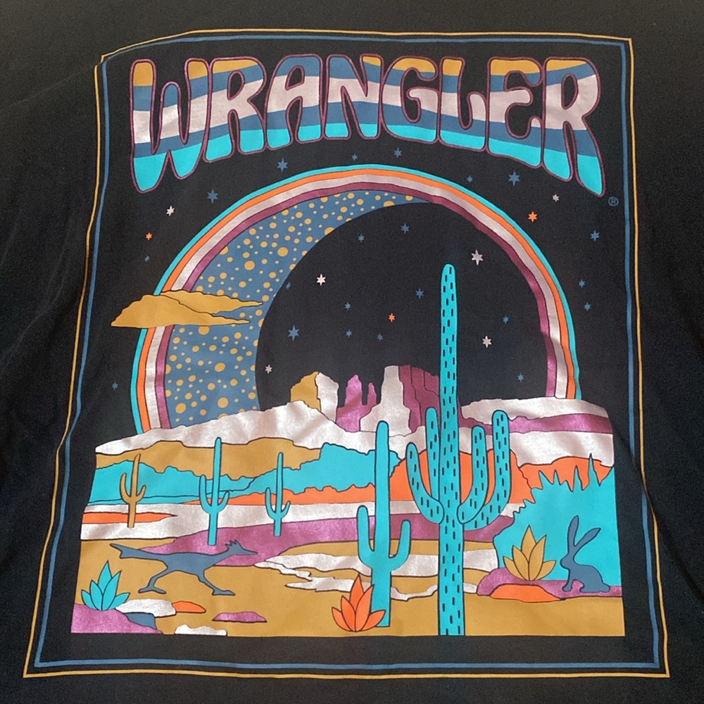 Wrangler Black Graphic Long Sleeve Shirt